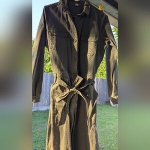 Old Navy Olive Army Green Utility Jumpsuit